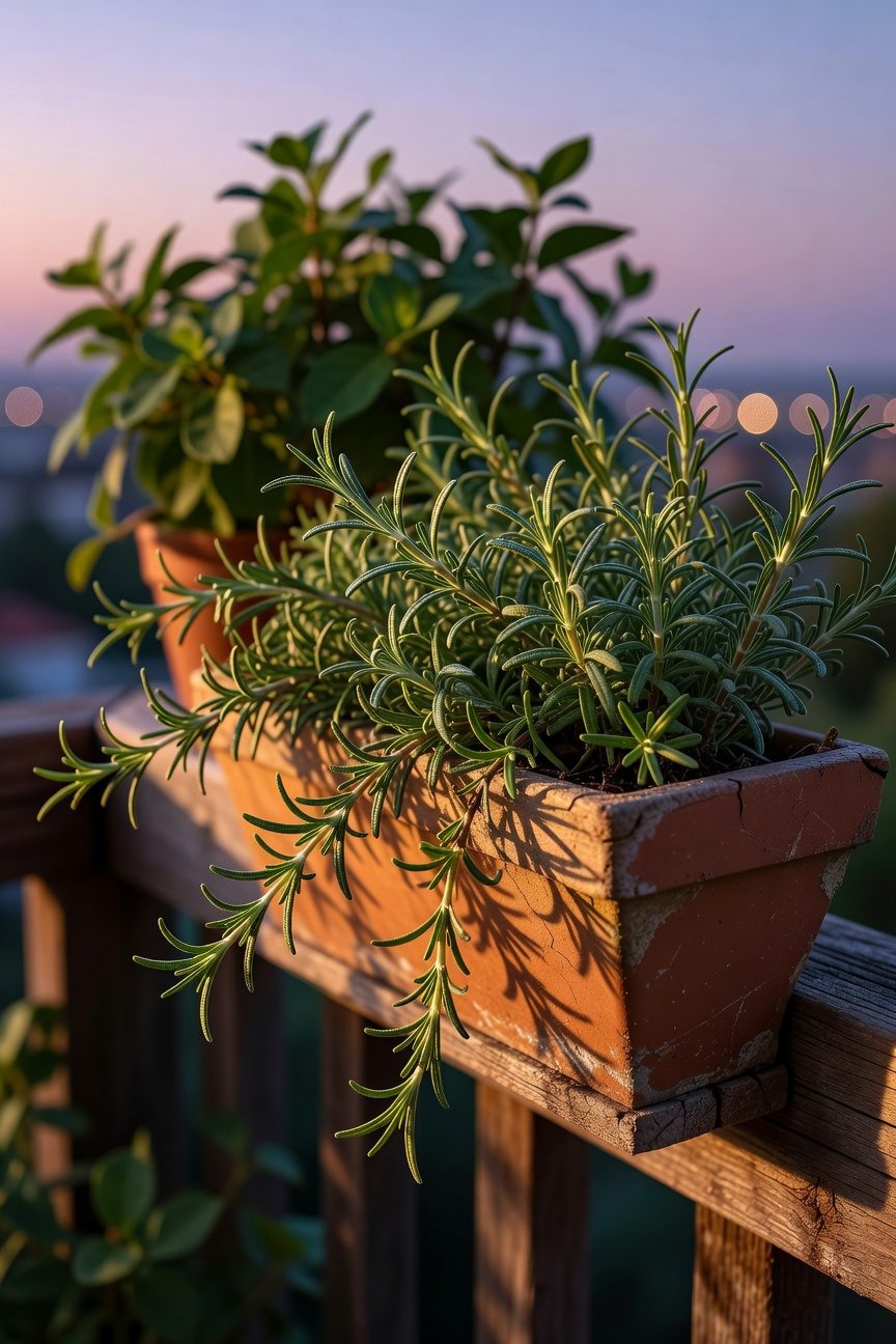 vertical herb and succulent garden
