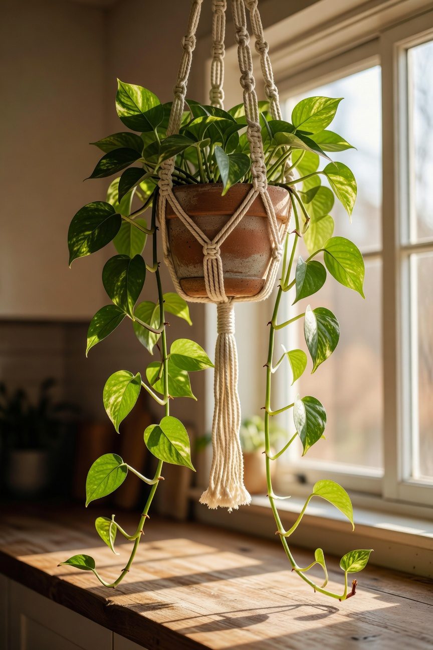 vibrant corner accent plant