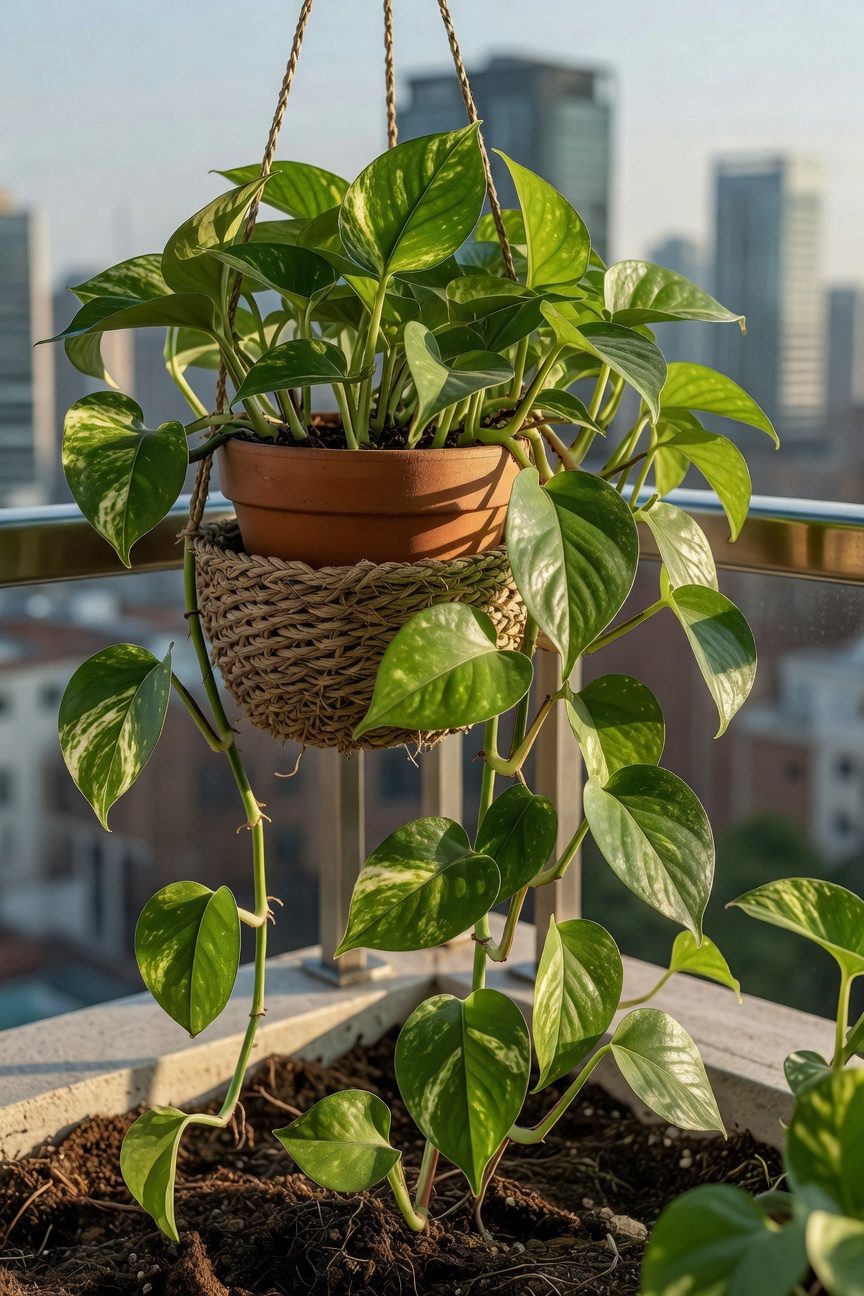 bright foliage enhances neutral d cor