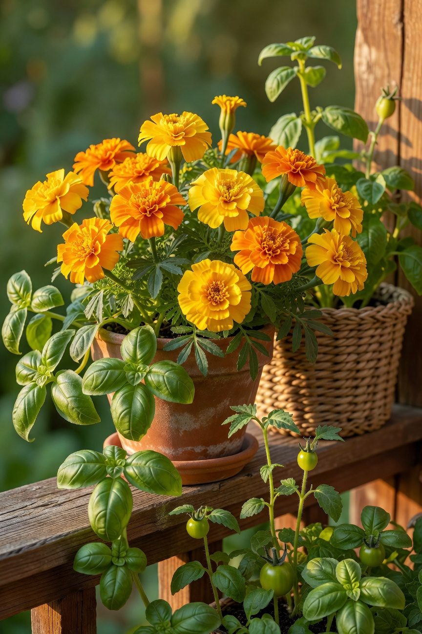 marigolds repel garden pests