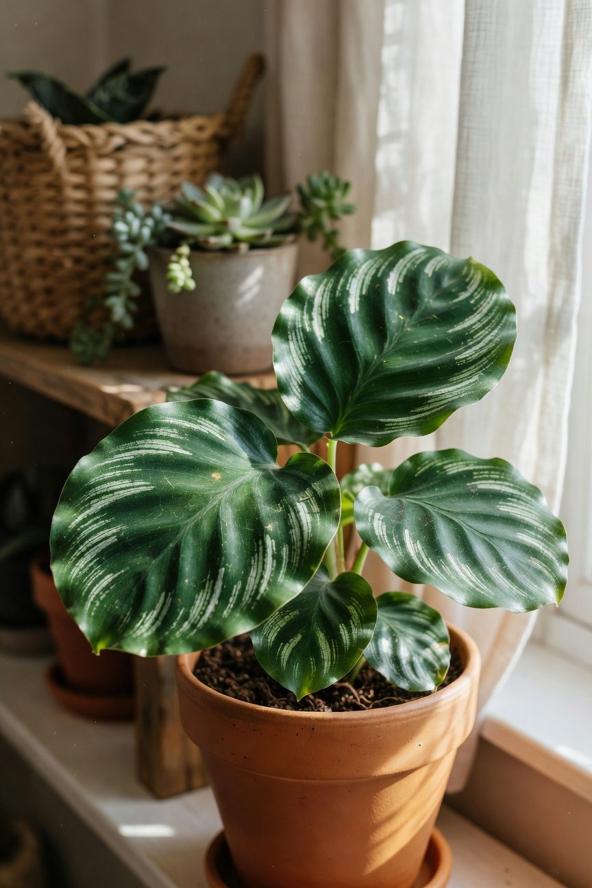 mini tropical plant arrangements