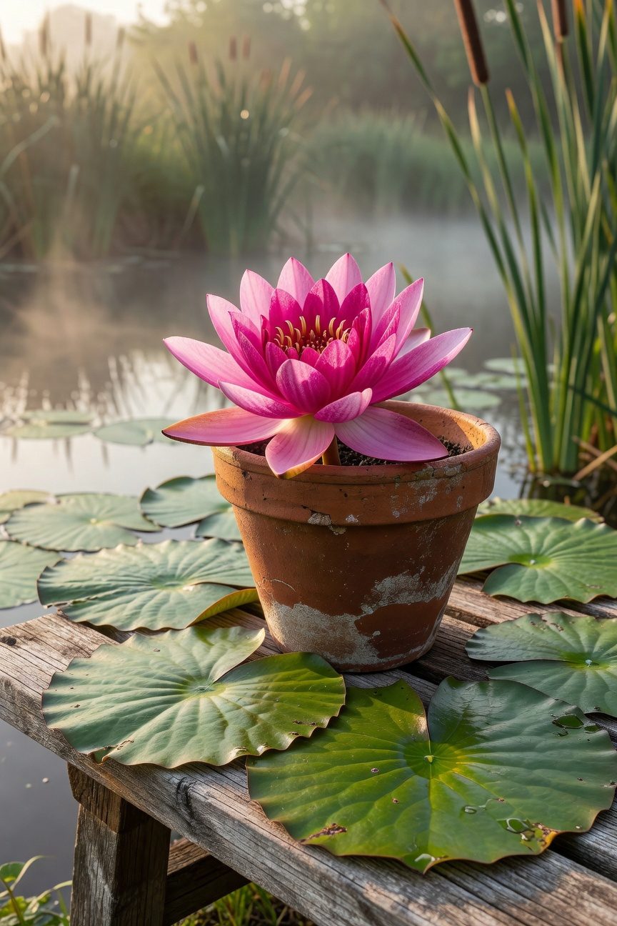 water loving pond lilies