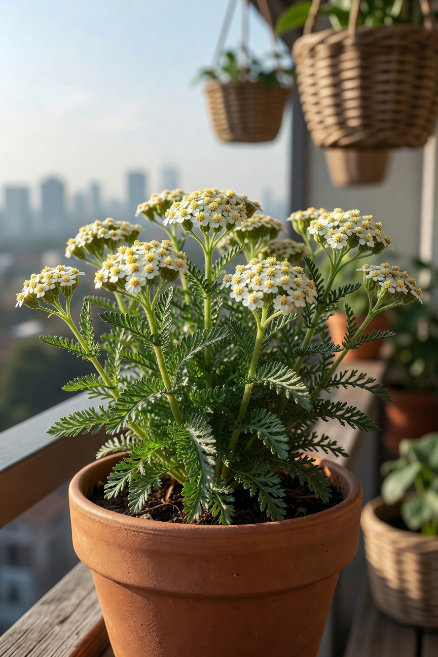yarrow adds colorful pest repelling blooms