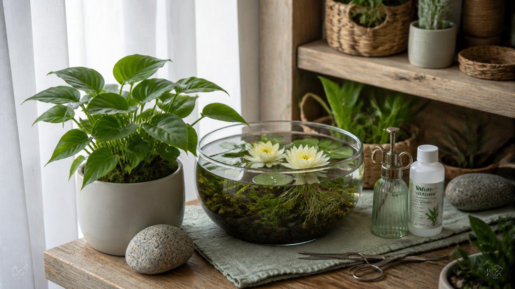 balanced pond plant selection