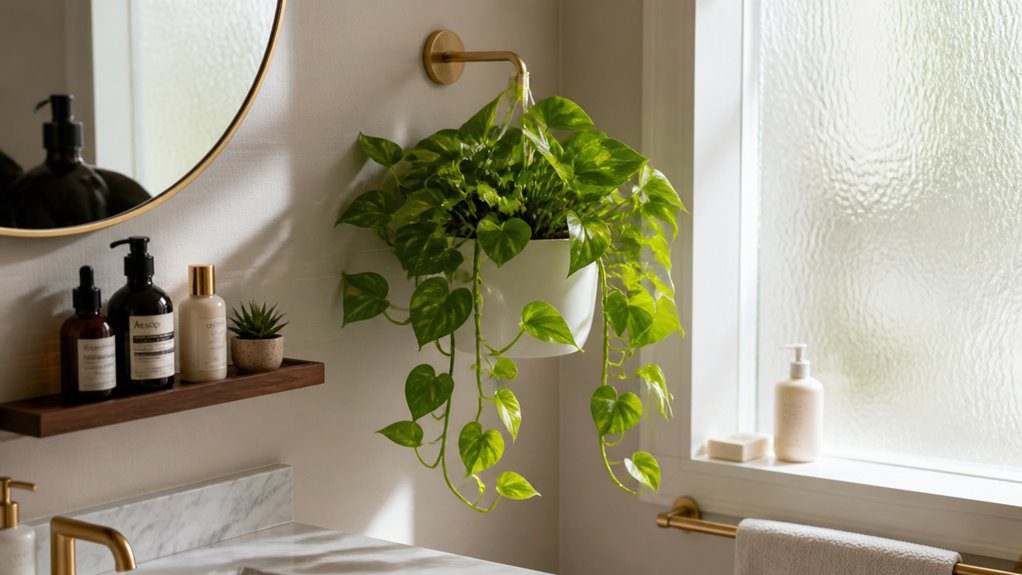 brighten small windowless bathrooms