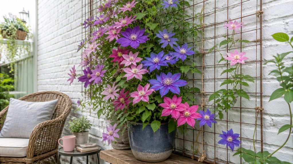 colorful climbing vine displays
