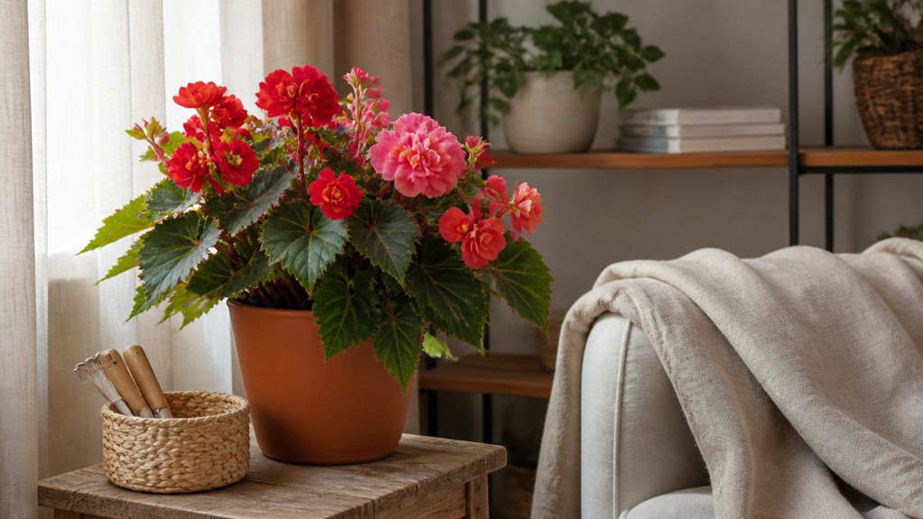 colorful dry shade blooms