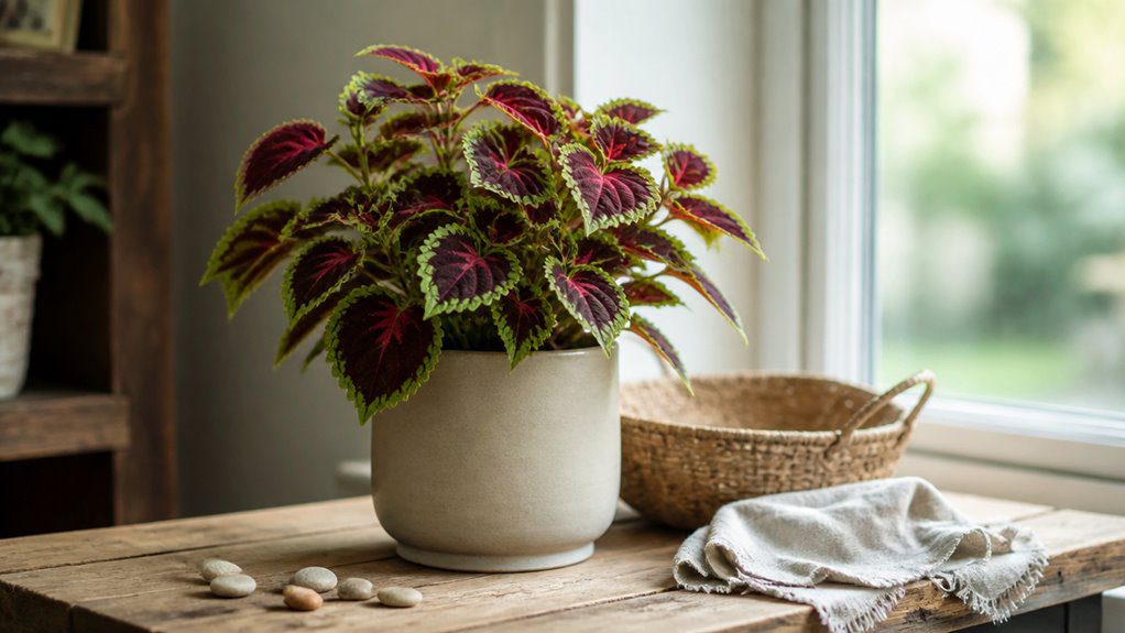 colorful low maintenance container plant