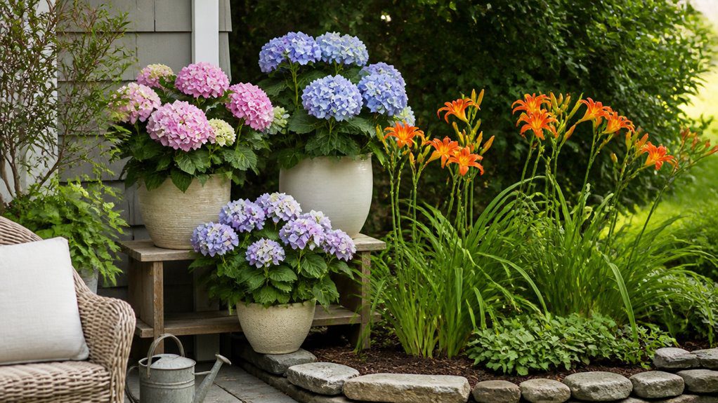 colorful resilient garden blooms