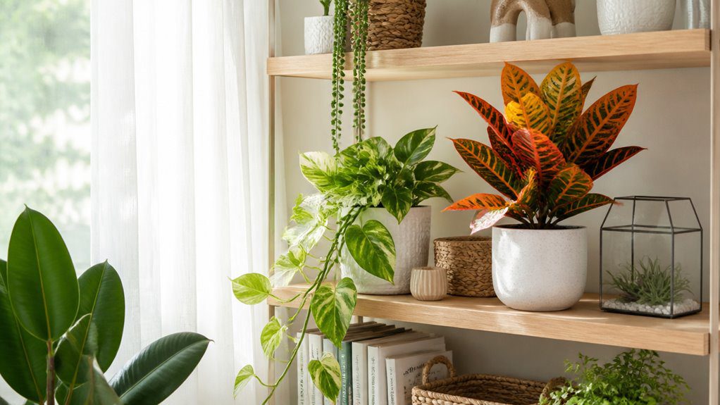 colorful variegated foliage plants