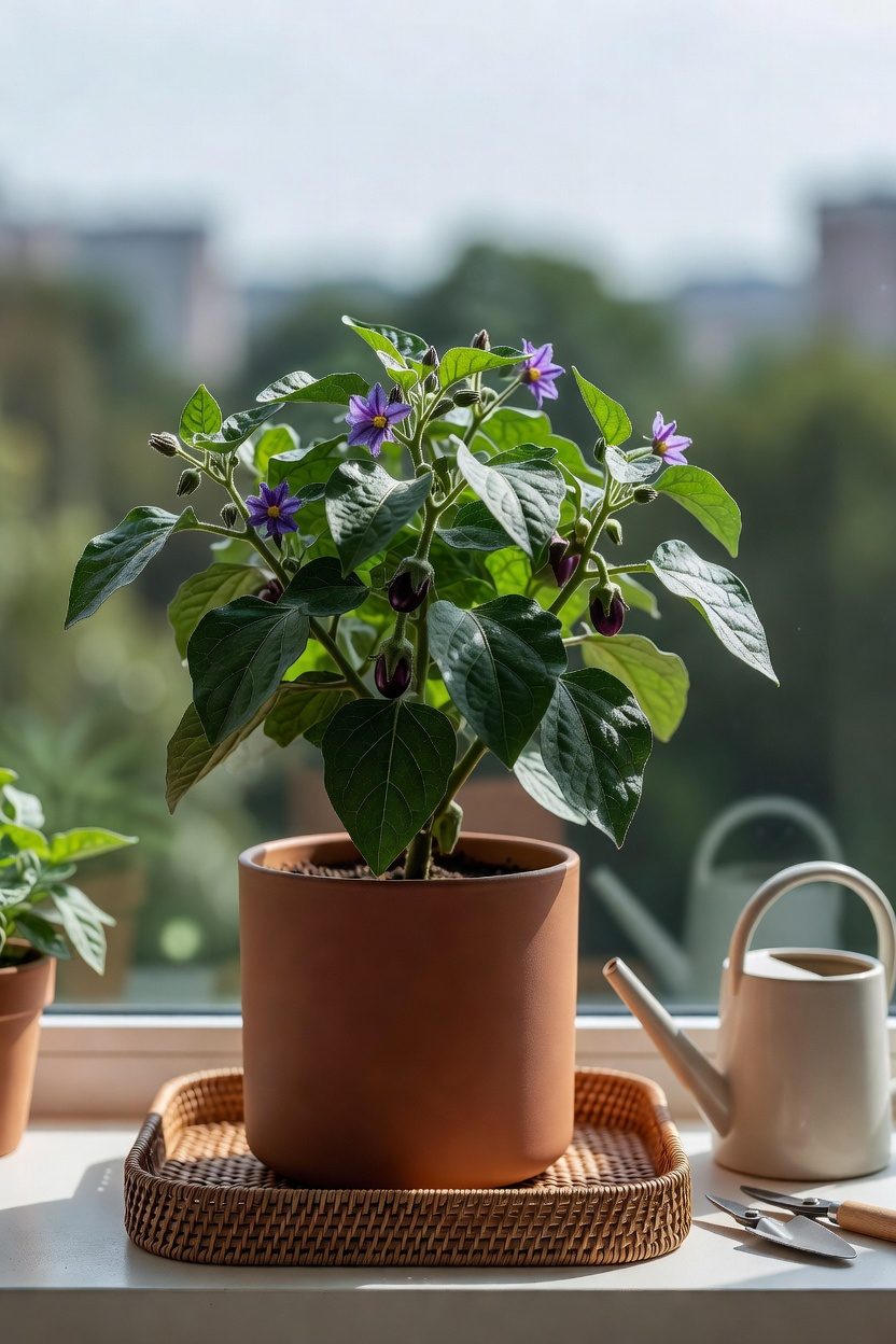 compact eggplant container cultivation