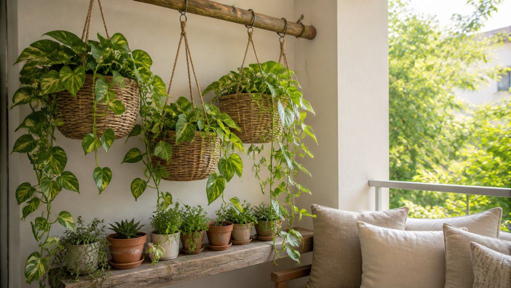 creative outdoor hanging garden decorations