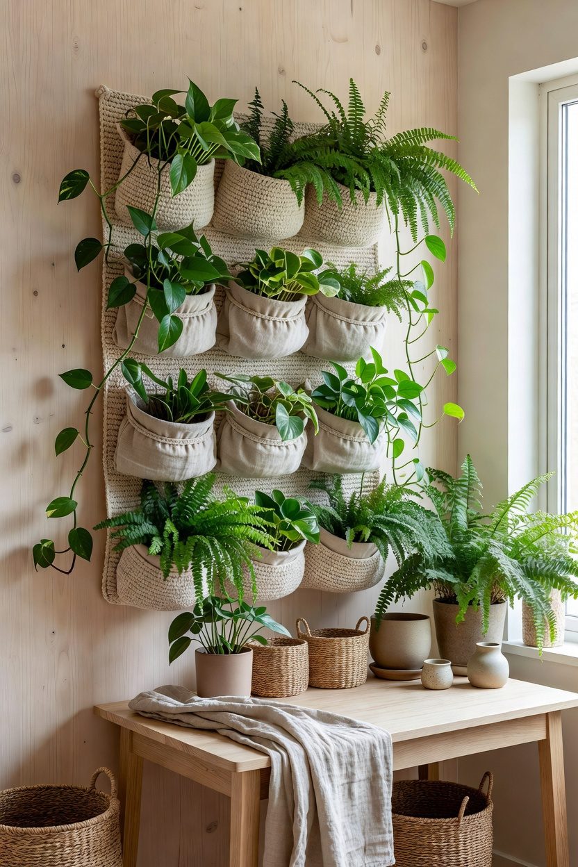 crochet breathable plant organizers