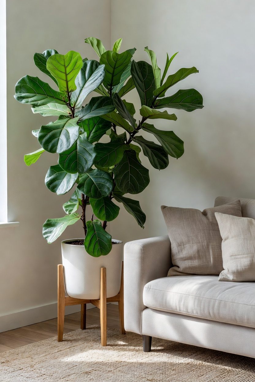 dramatic glossy large foliage