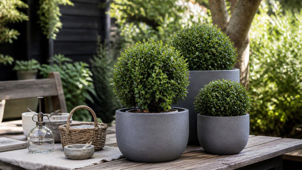 evergreen shrubs provide winter vibrancy