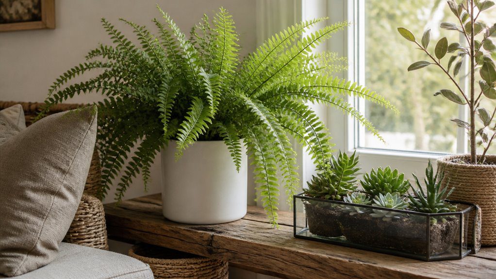 fake plants require no maintenance