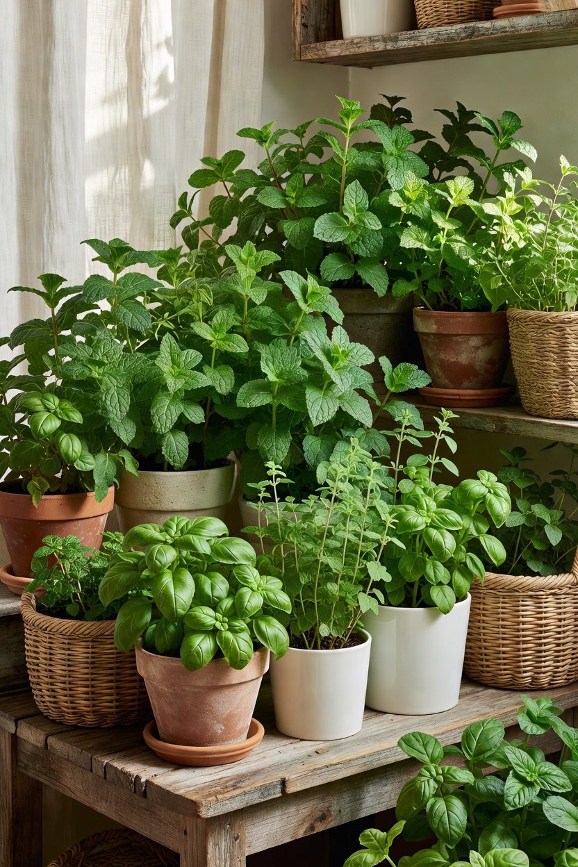 fast growing container herbs