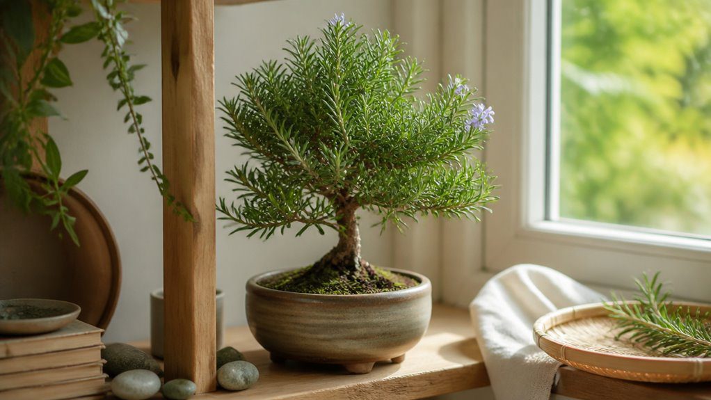 fragrant easy care herb bonsai