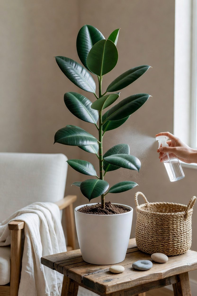 glossy leaves easy care