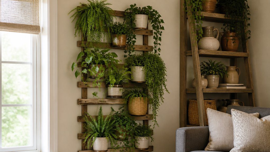 layered artificial plant arrangements