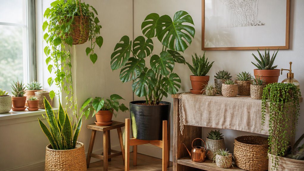 lively diverse plant displays