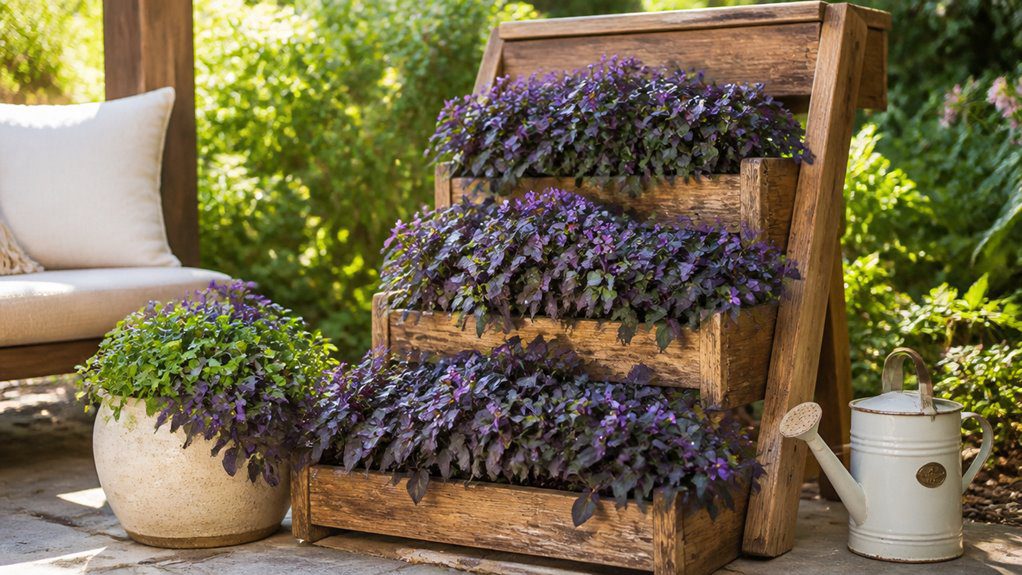purple groundcover plant suggestions