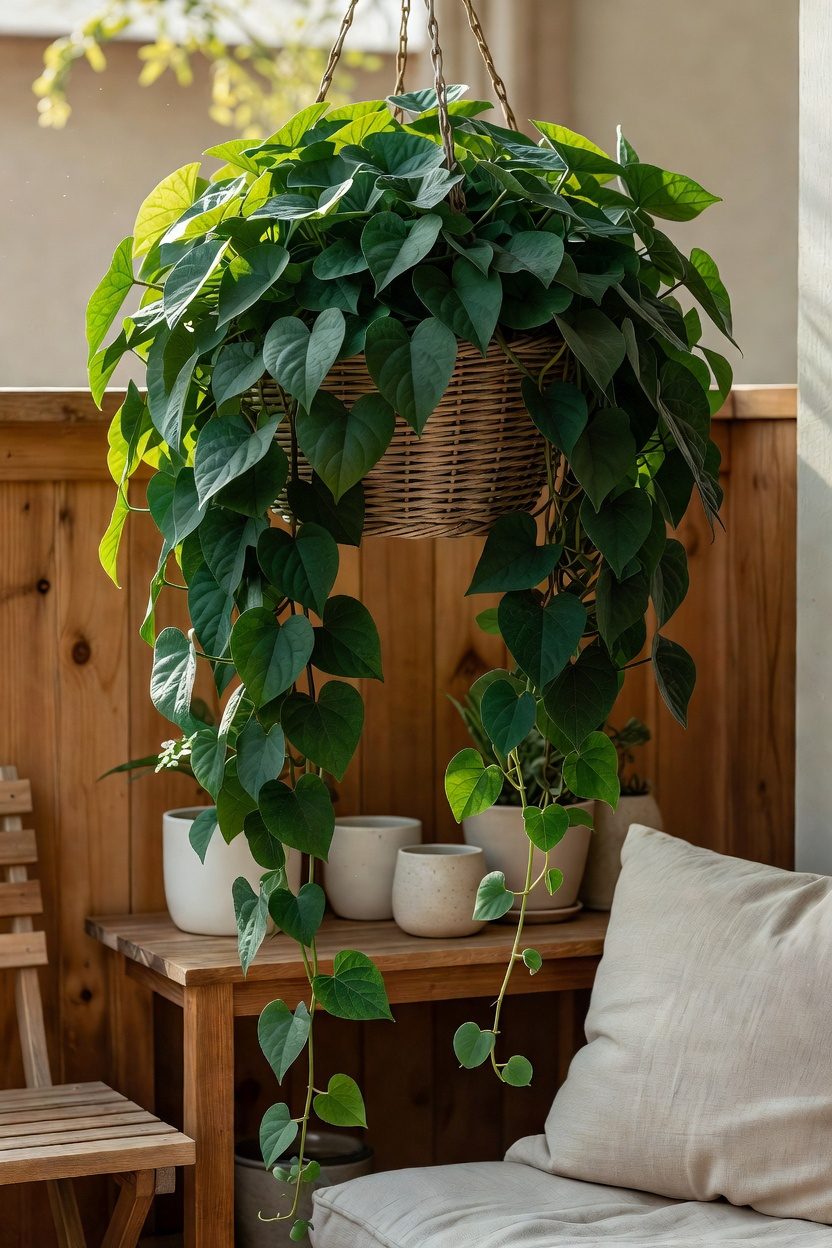 rapid trailing lush foliage