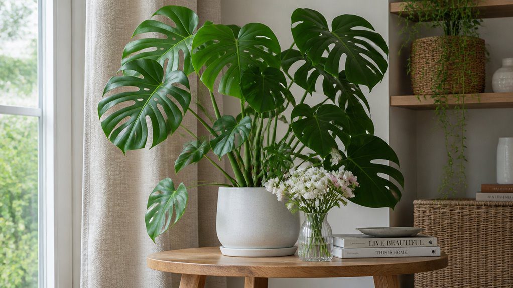 stylish thriving colorful greenery