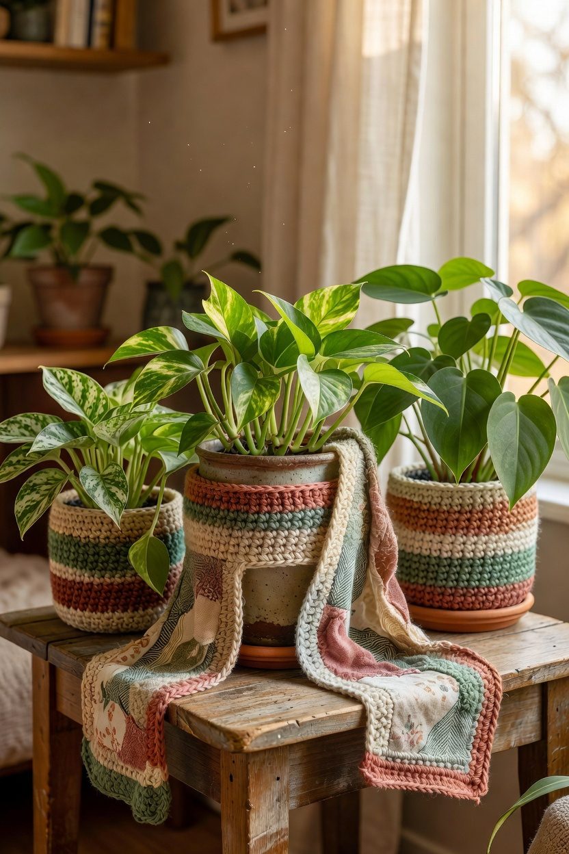 sustainable fabric scrap cover