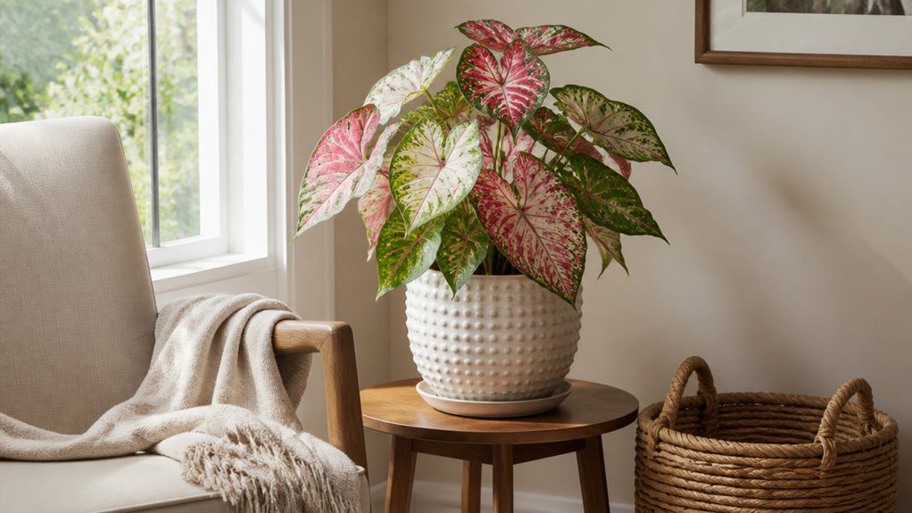 vibrant foliage enhances decor