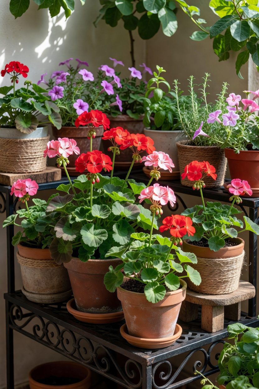 vibrant trailing summer blooms
